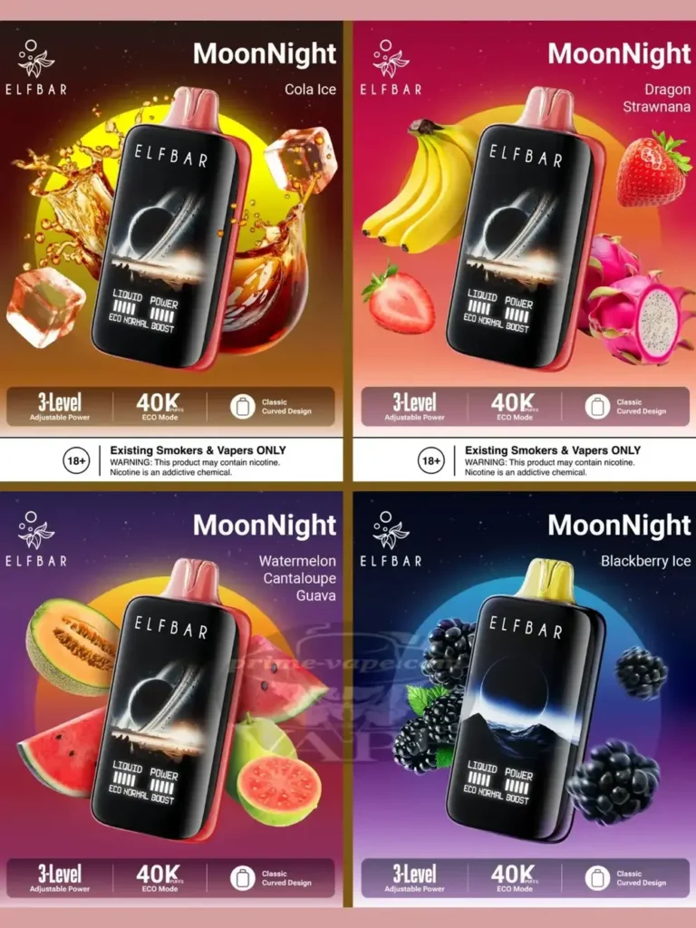 Elf Bar Moon Night 40000 Puffs Disposable Vape in Dubai UAE