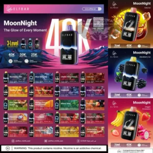 Elf Bar Moon Night 40000 Puffs Disposable Vape in Dubai UAE
