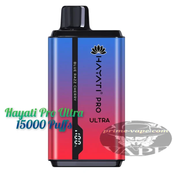 Hayati Pro Ultra 15000 Puffs 20mg (2%) Blue Razz Cherry Disposable - Prime-Vape