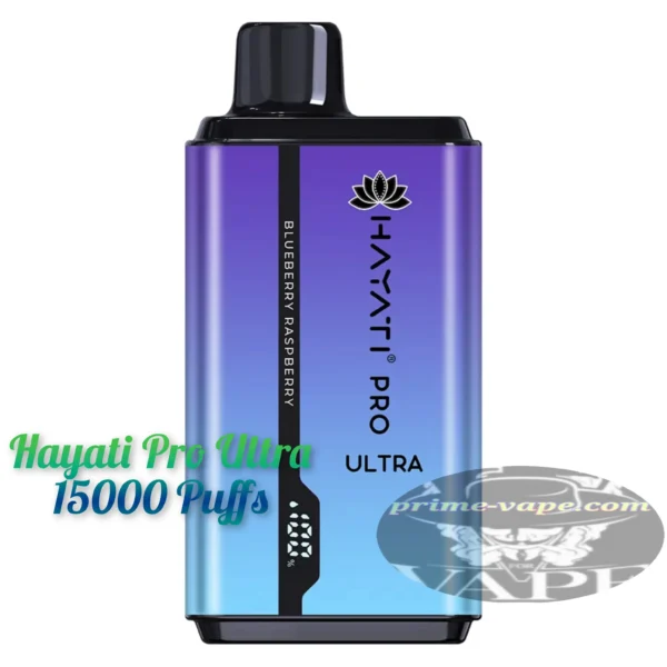 Hayati Pro Ultra 15000 Puffs 20mg (2%) Blueberry Raspberry Disposable - Prime-Vape