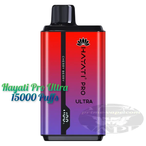 Hayati Pro Ultra 15000 Puffs 20mg (2%) Cherry Berry Disposable - Prime-Vape