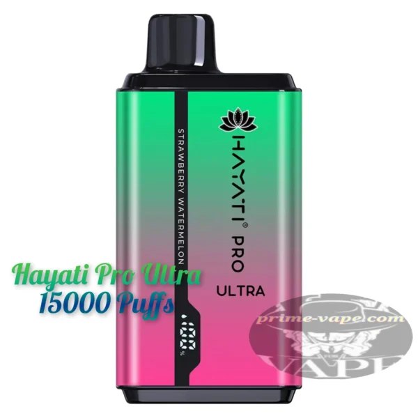 Hayati Pro Ultra 15000 Puffs 20mg (2%) Strawberry Watermelon Disposable - Prime-Vape