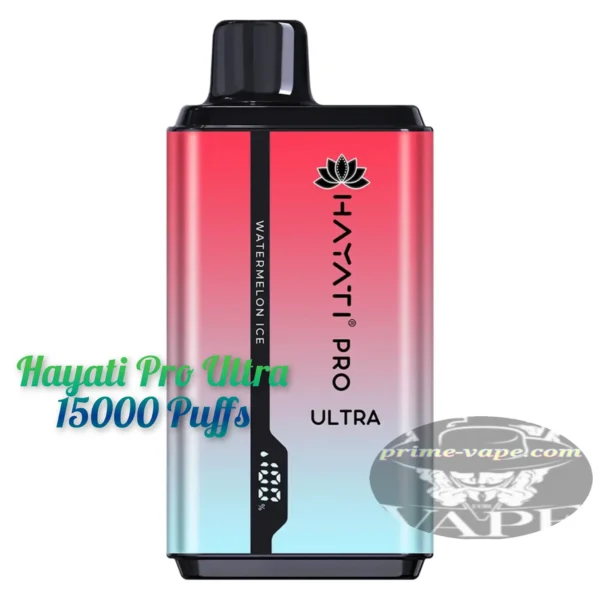 Hayati Pro Ultra 15000 Puffs 20mg (2%) Watermelon Ice Disposable - Prime-Vape