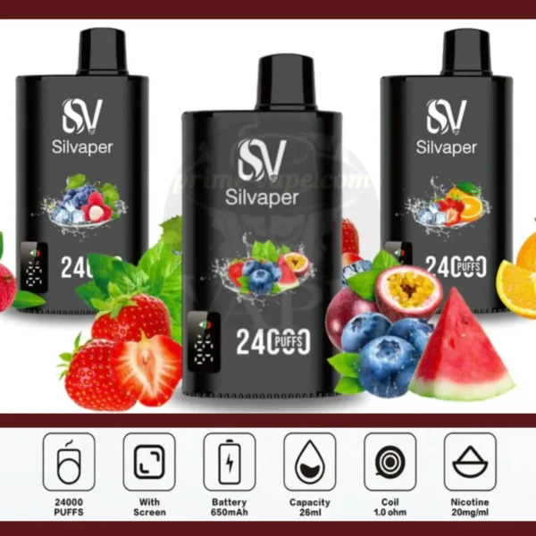 Silvaper 24000 Puffs Disposable Vape in Dubai | Prime-Vape