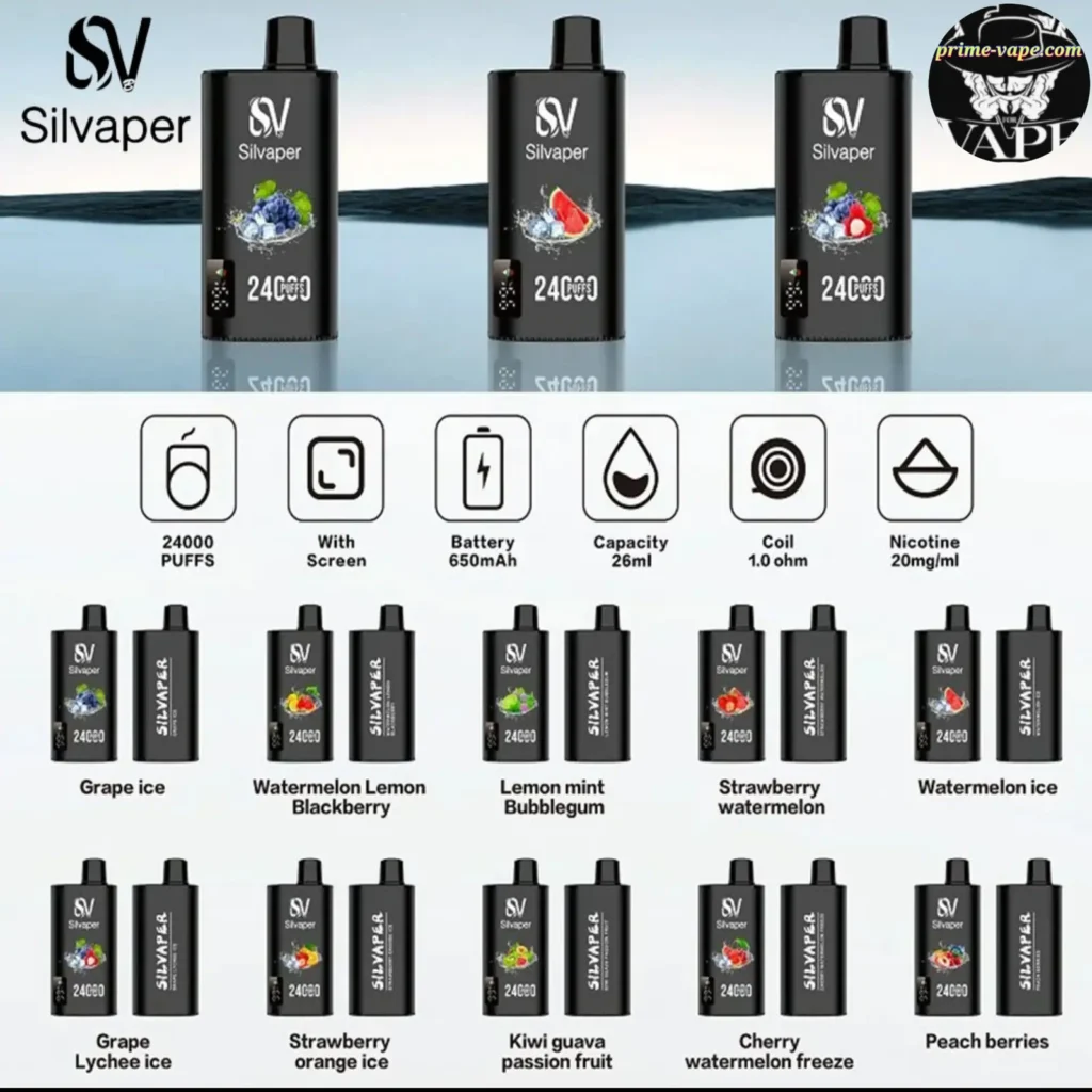 Silvaper 24000 Puffs Disposable Vape in Dubai | Prime-Vape
