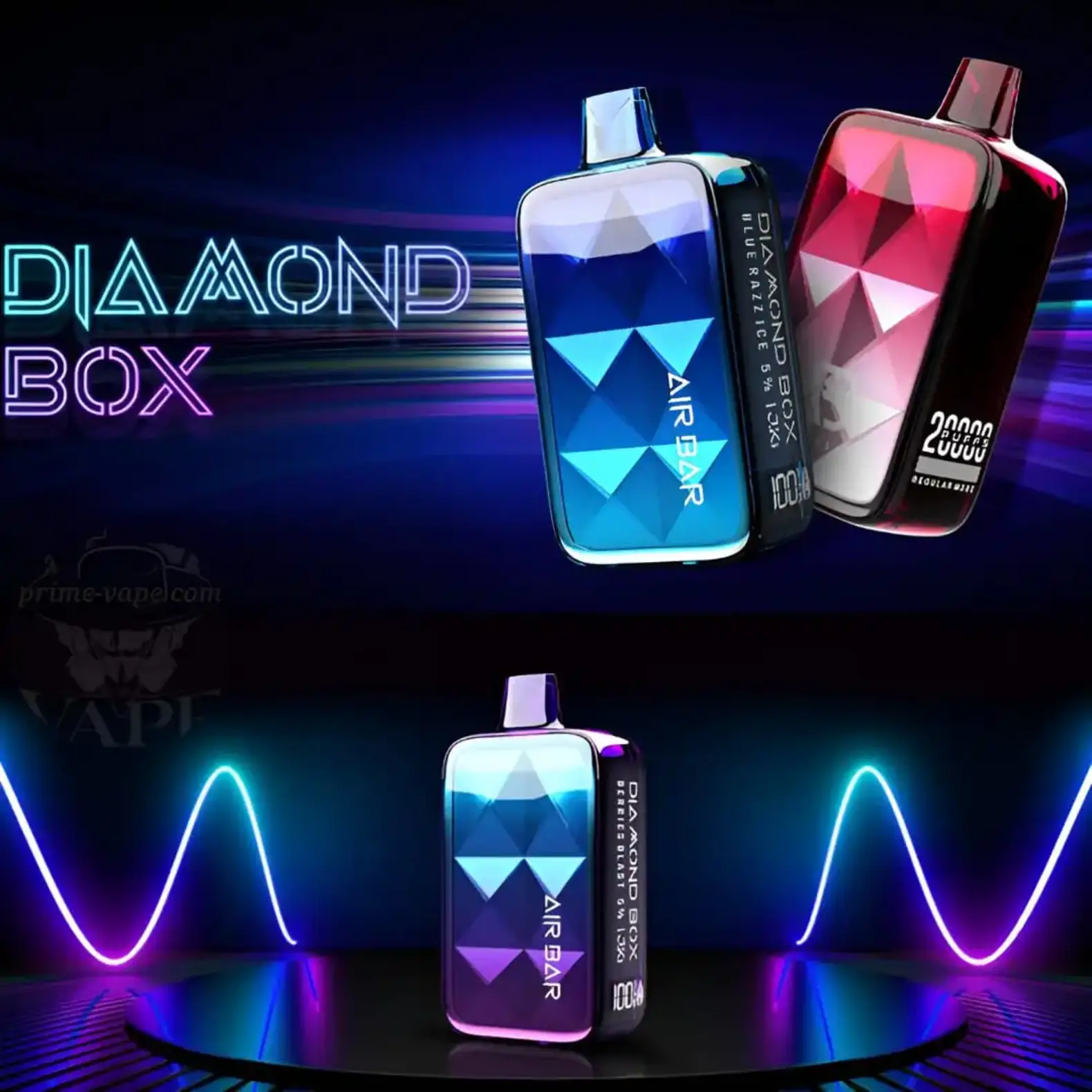 Air Bar 20000 Puffs Diamond Box Authentic Vape Kit - Dubai UAE