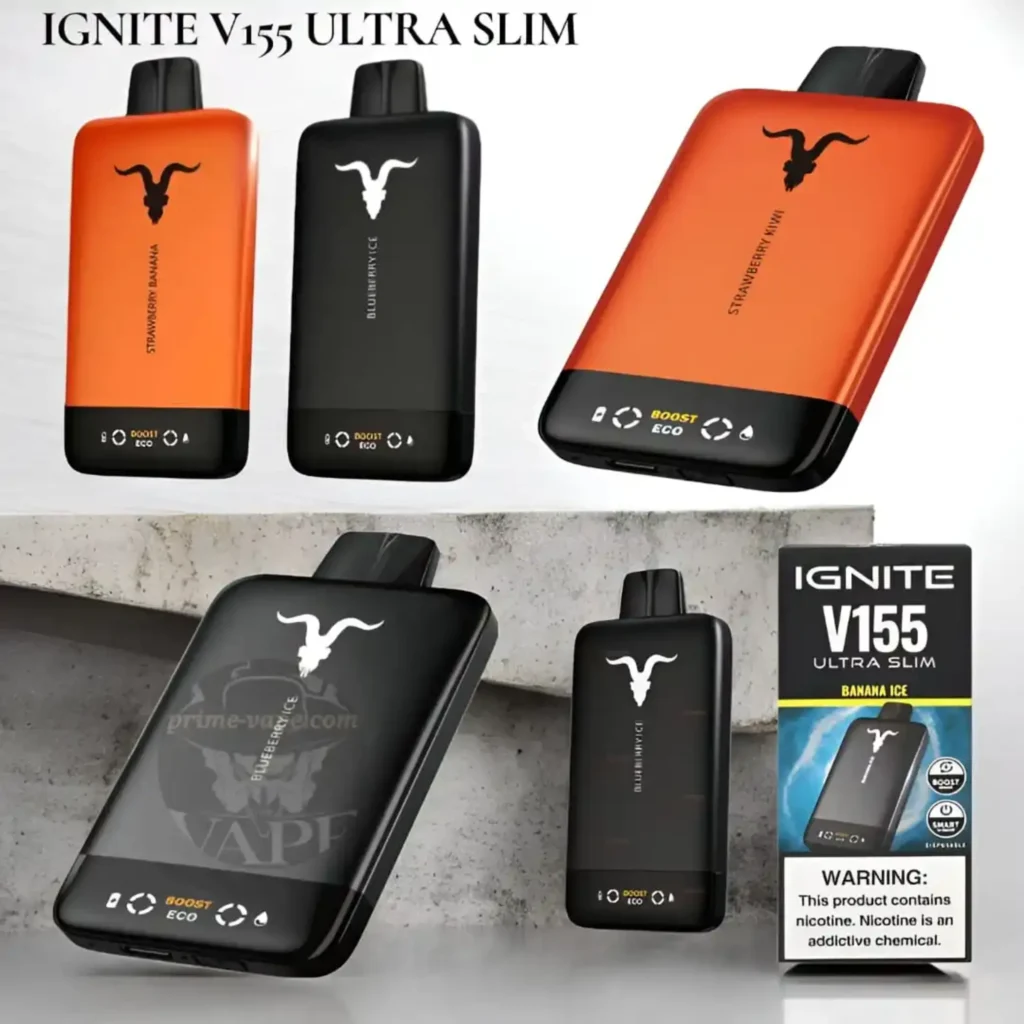 IGNITE 15500 Puffs Disposable Vape V155 Ultra Slim - Dubai UAE