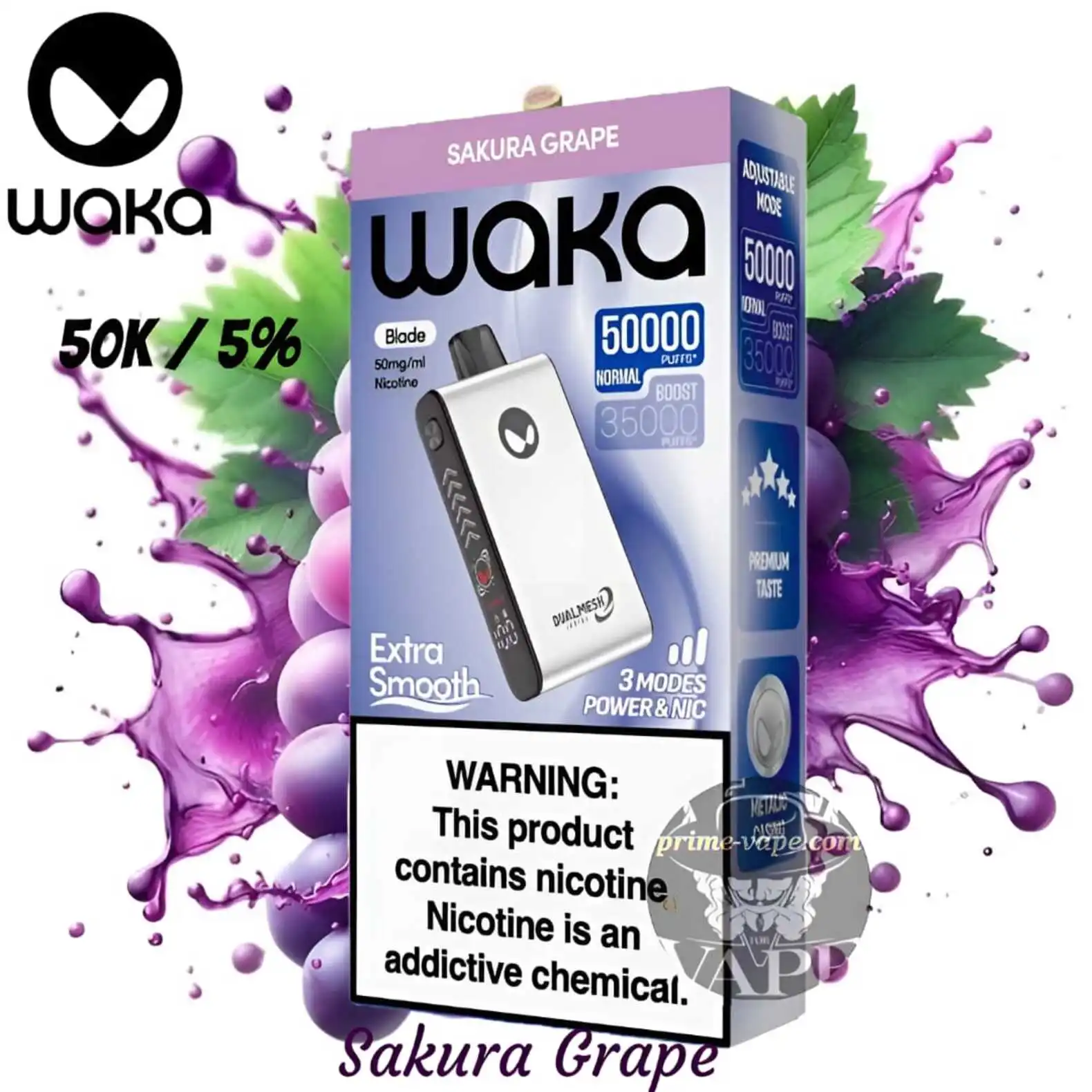 Waka Blade 50000 Puffs Finest 50k Disposable Vape - Dubai UAE