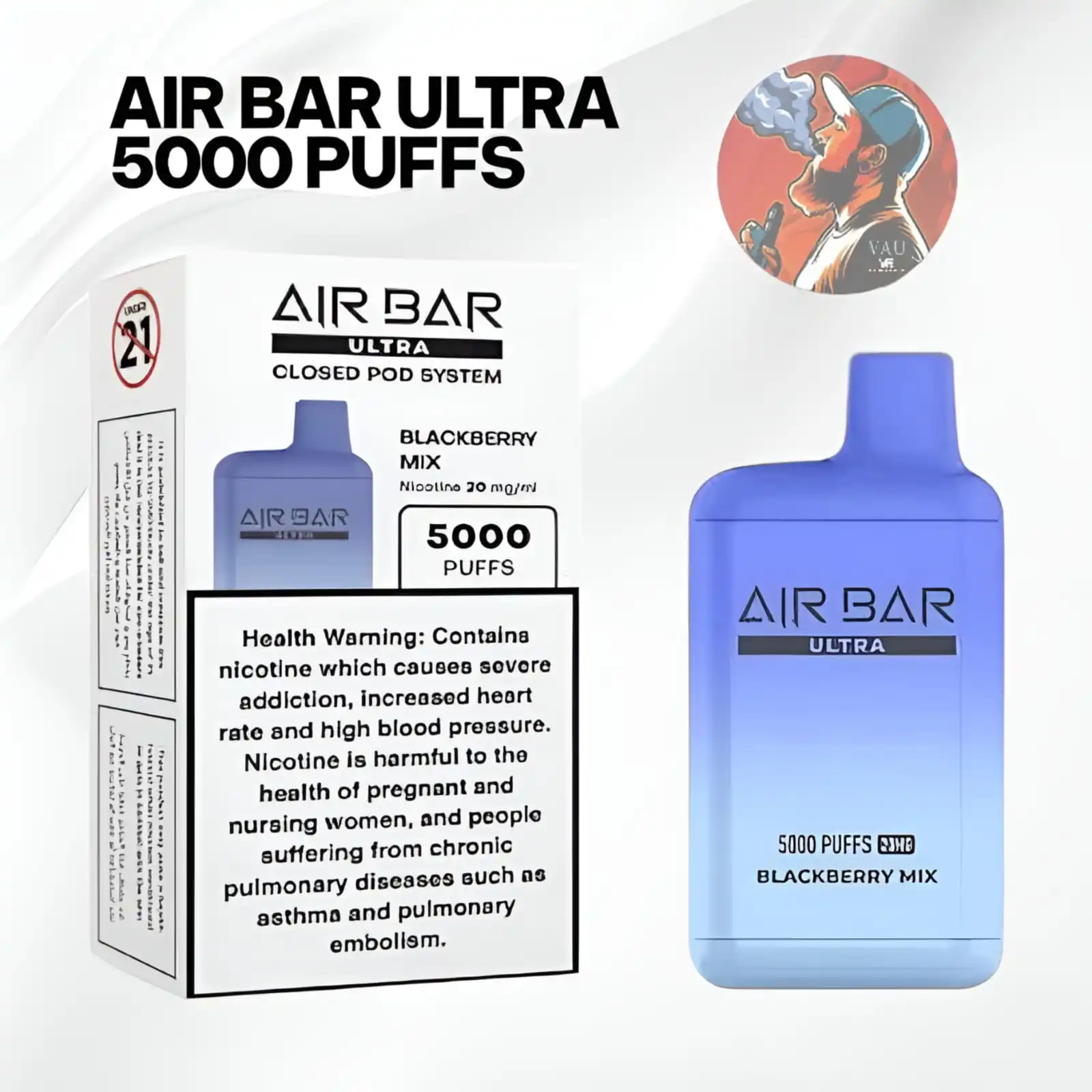 Air Bar Ultra 5000 Puffs Disposable Vape | Dubai UAE