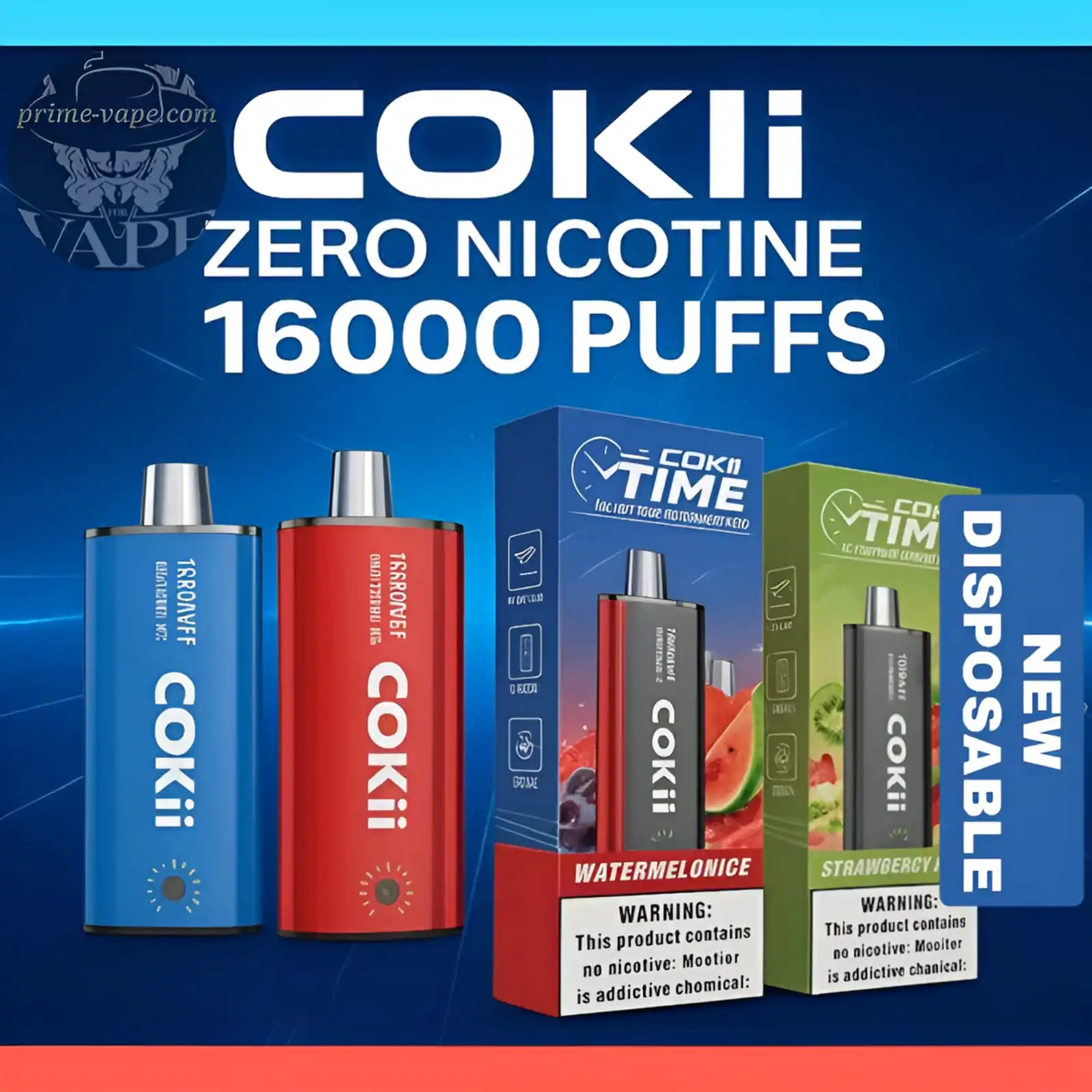 Cokii 16000 Puffs Zero Nicotine Disposable Vape - Dubai