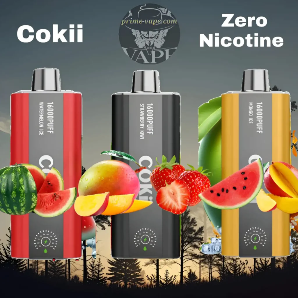 Cokii Zero Nicotine 16000 Puffs Disposable Vape 16k - UAE