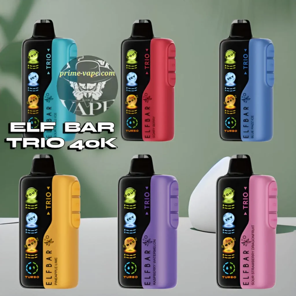 Elf Bar Trio 40k Disposable Vape 40000 Puffs 5% - Dubai UAE