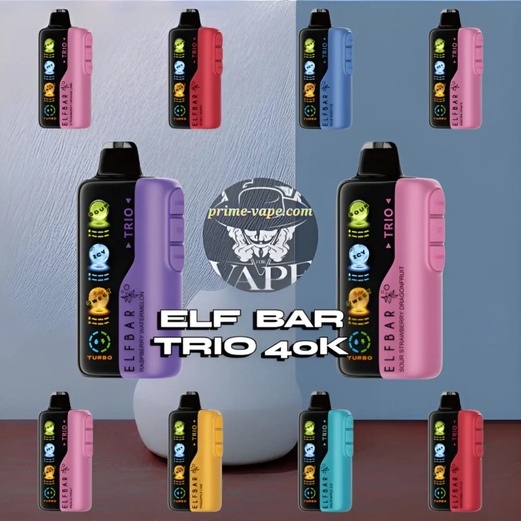 Elf Bar Trio 40k Disposable Vape 40000 Puffs 5% - Dubai UAE