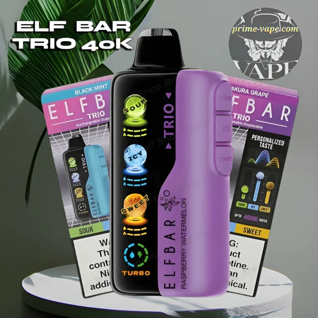 Elf Bar Trio 40k Disposable Vape 40000 Puffs 5% - Dubai UAE