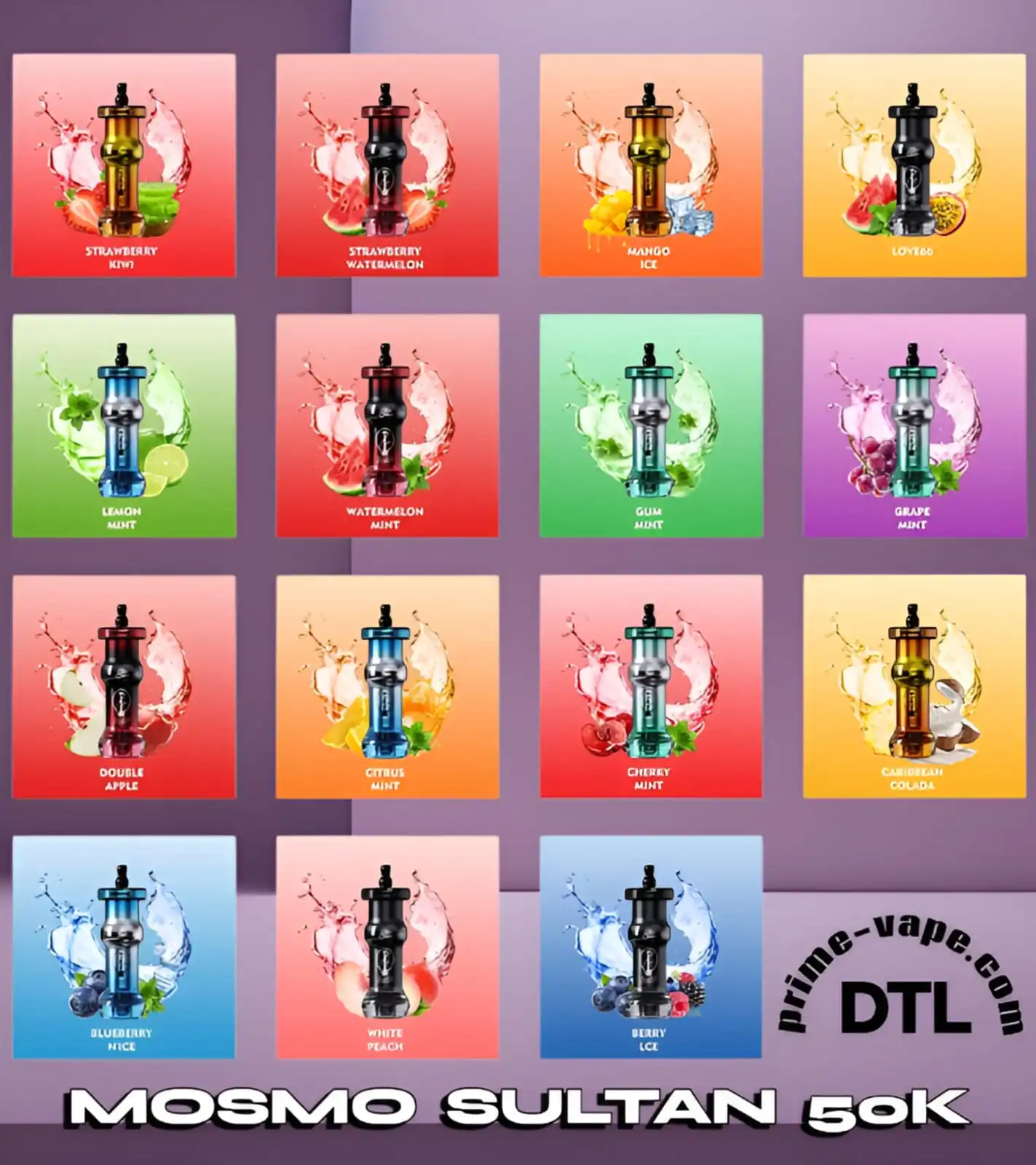 Mosmo Sultan 50000 Puffs DTL 50k Disposable Vape - Dubai