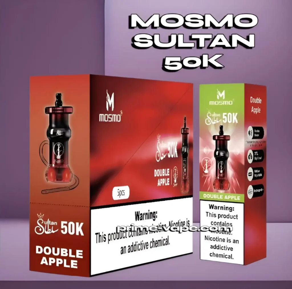 Mosmo Sultan 50k Puffs Hookah DTL 50000 Vape Kit in Dubai