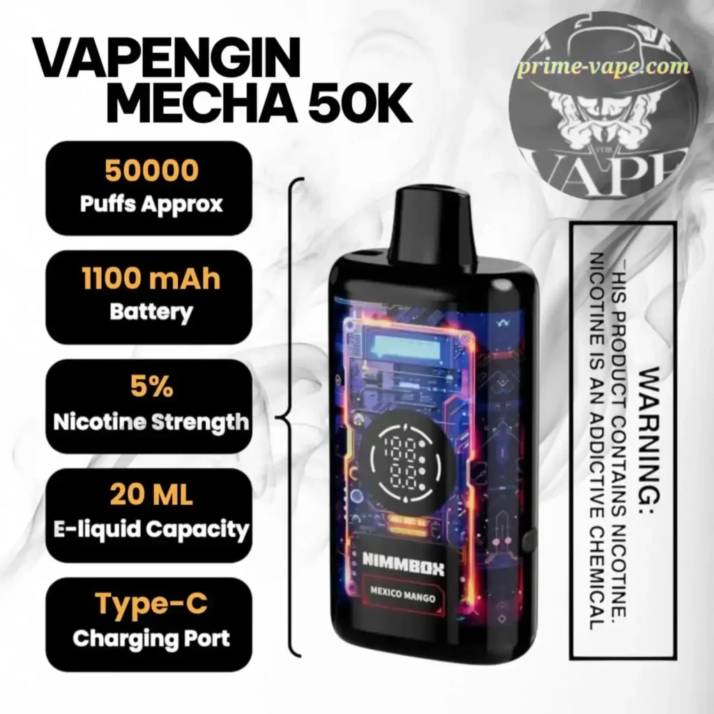 Vapengin Mecha 50k Disposable Vape | 50000 Puffs - Dubai