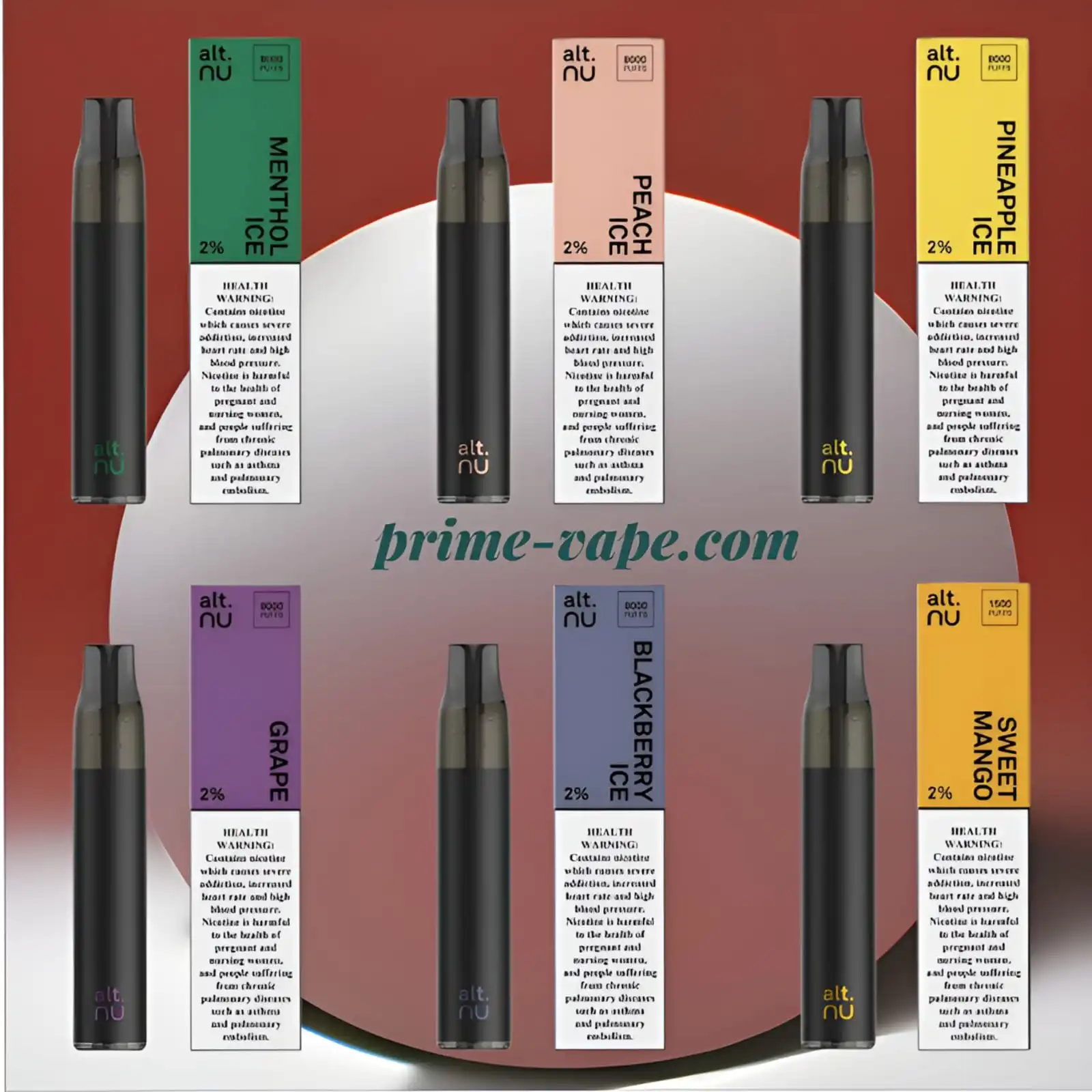 ALT NU 8000 Puffs Disposable Vape 2% Nicotine - Dubai