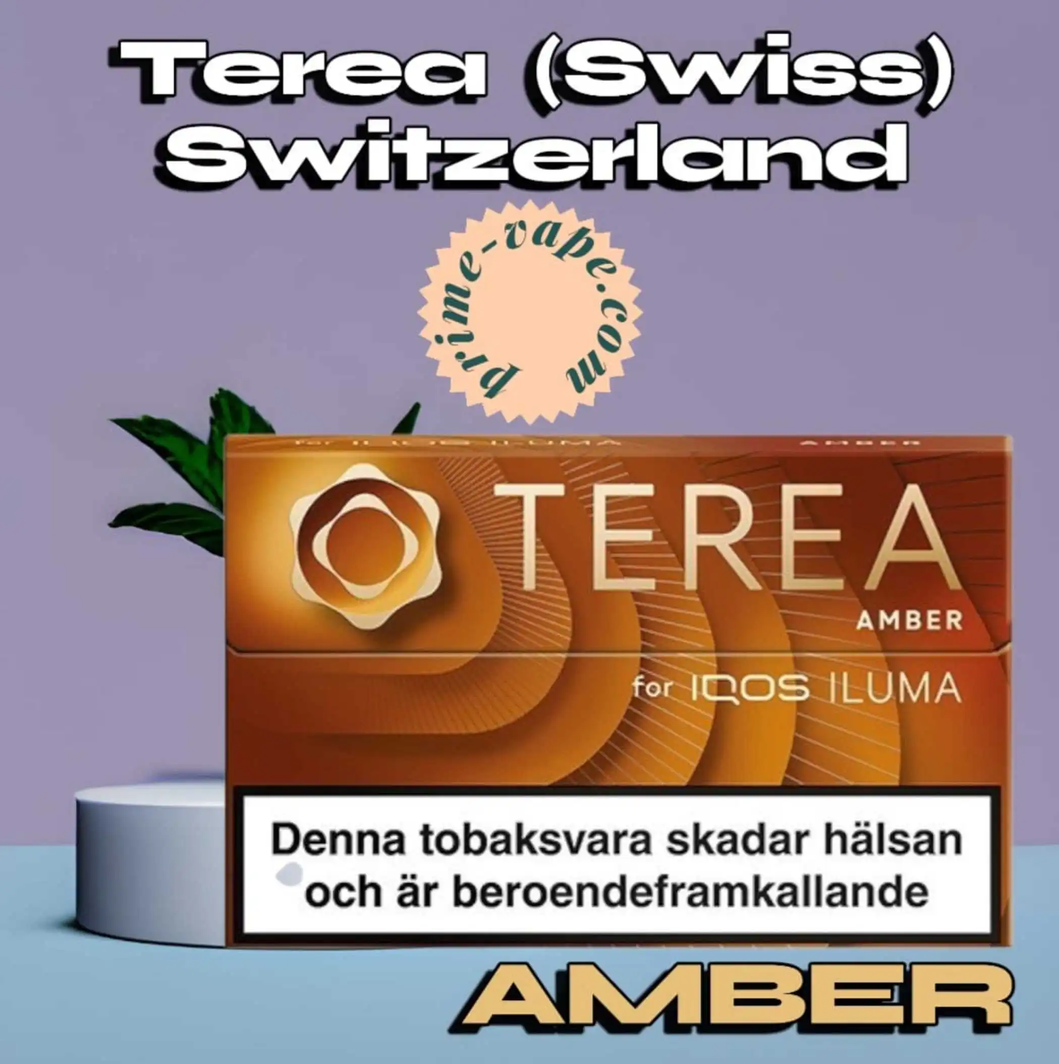 Best Terea Amber Flavor (Swiss) Switzerland Edition - Dubai