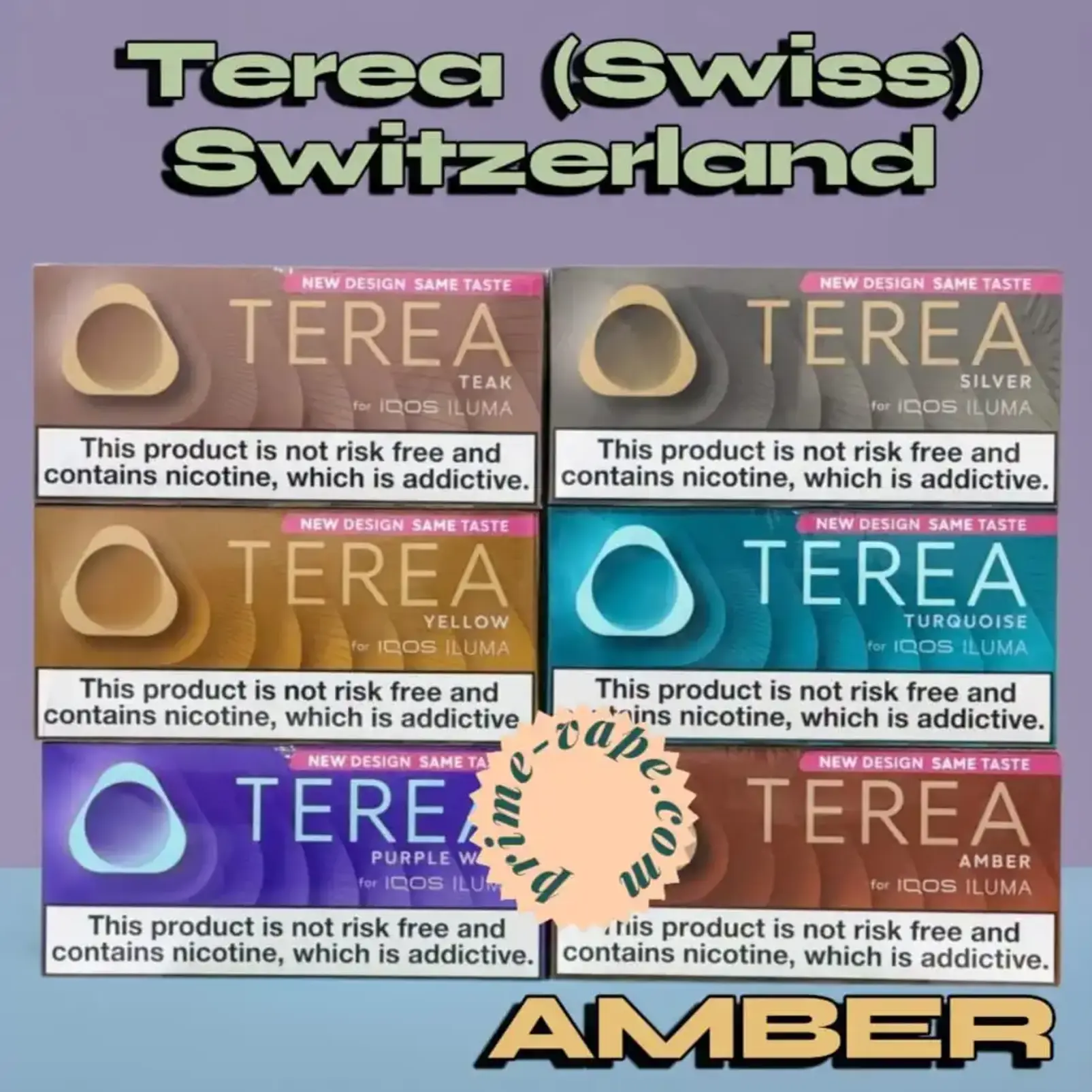 Best Terea Amber Flavor (Swiss) Switzerland Edition - Dubai