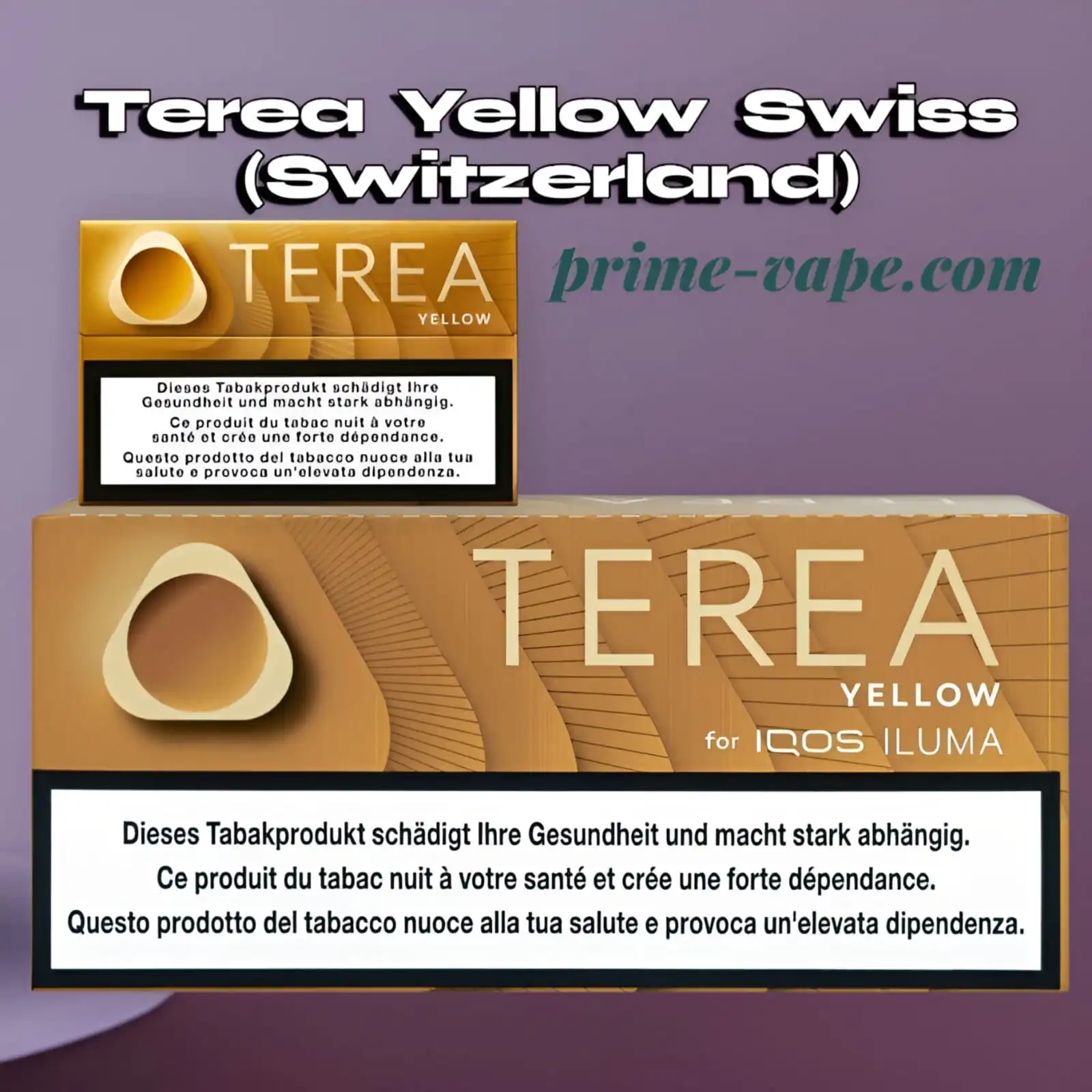 Best Terea Yellow Flavor Swiss Edition Tobacco Sticks – Dubai UAE