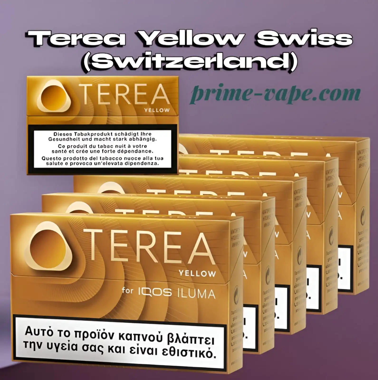 Best Terea Yellow Flavor Swiss Edition Tobacco Sticks – Dubai UAE