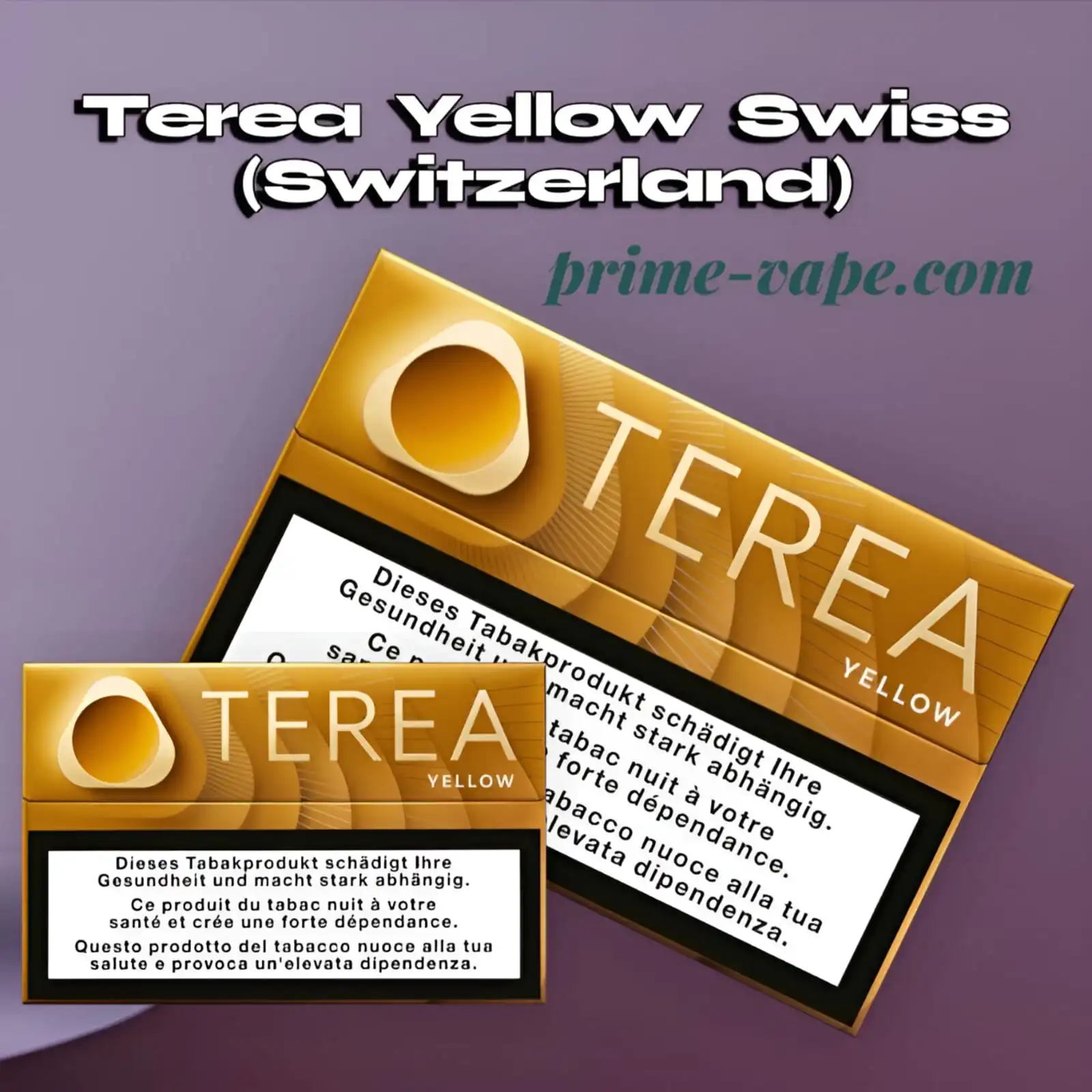 Best Terea Yellow Flavor Swiss Edition Tobacco Sticks – Dubai UAE