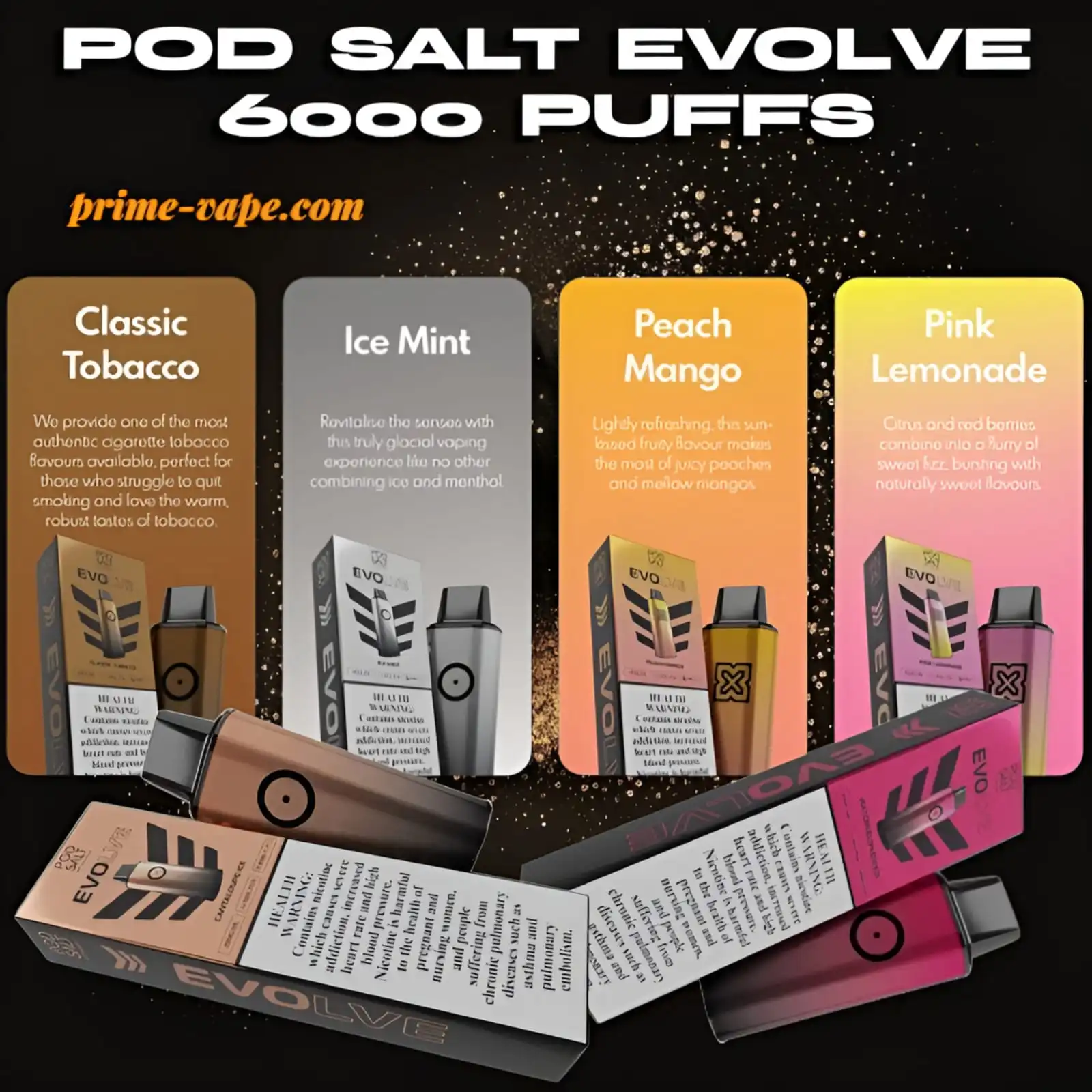 Pod Salt Evolve 6000 Puffs Blissful 20MG Vape Kit - Dubai UAE