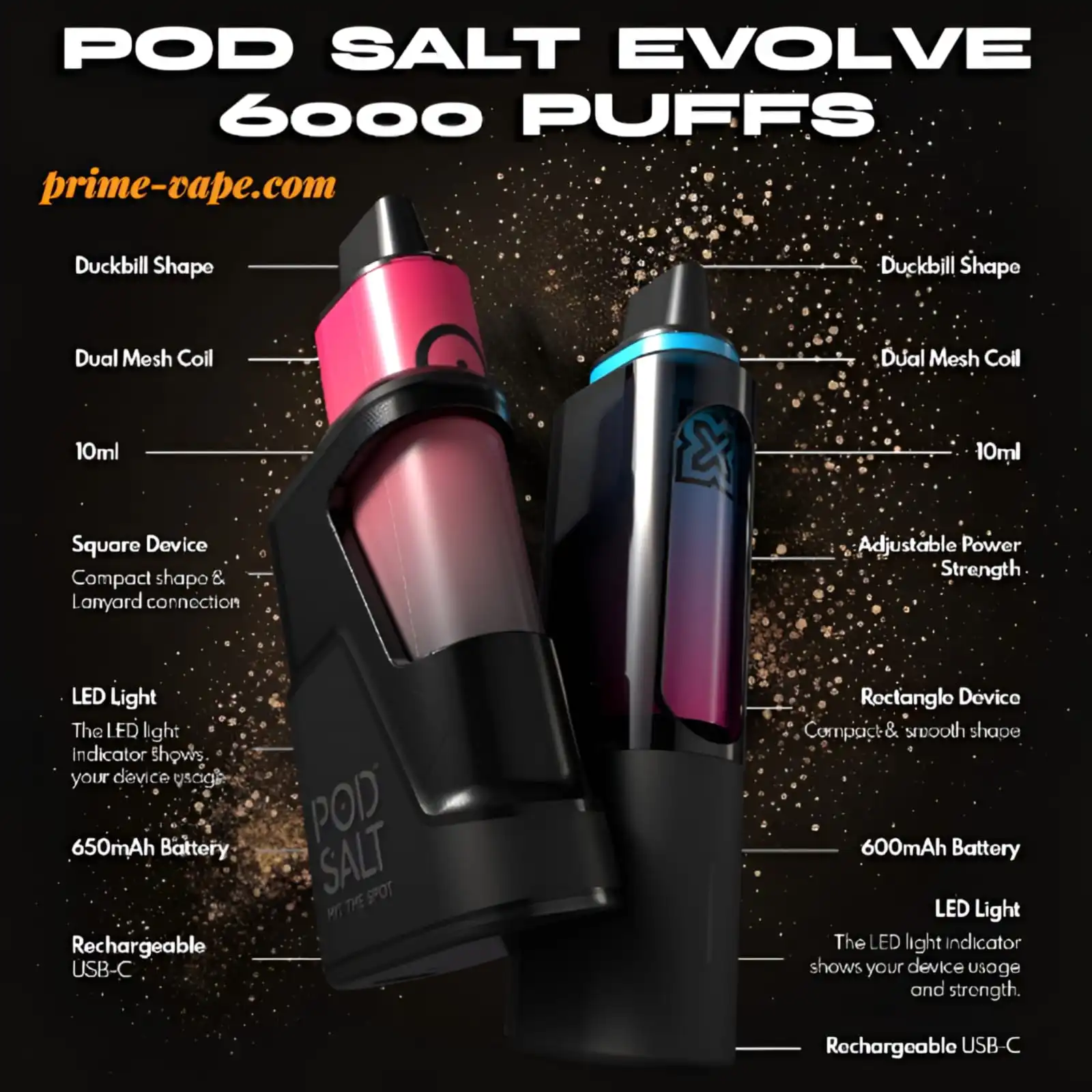 Pod Salt Evolve 6000 Puffs Blissful 20MG Vape Kit - Dubai UAE