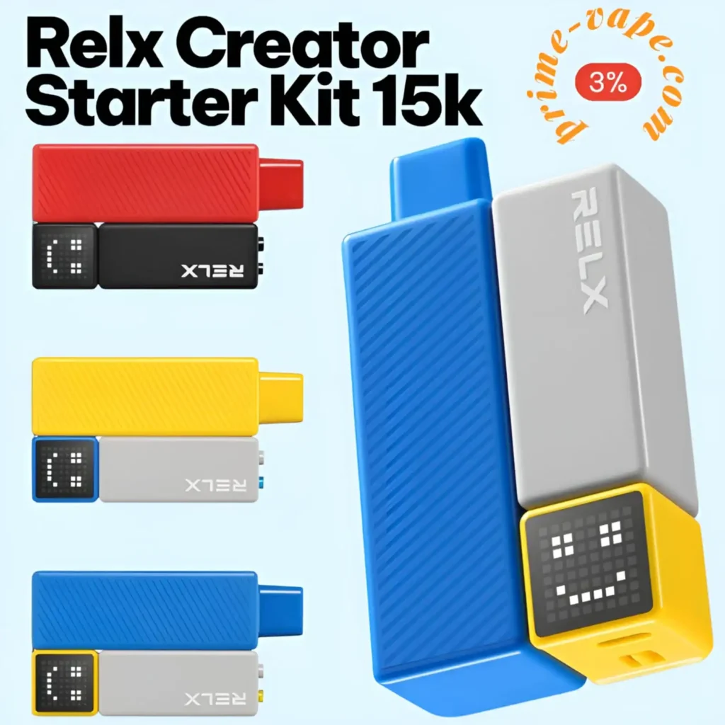 Relx Creator Starter Kit 15000 Puffs Unique Vape Device – Dubai UAE