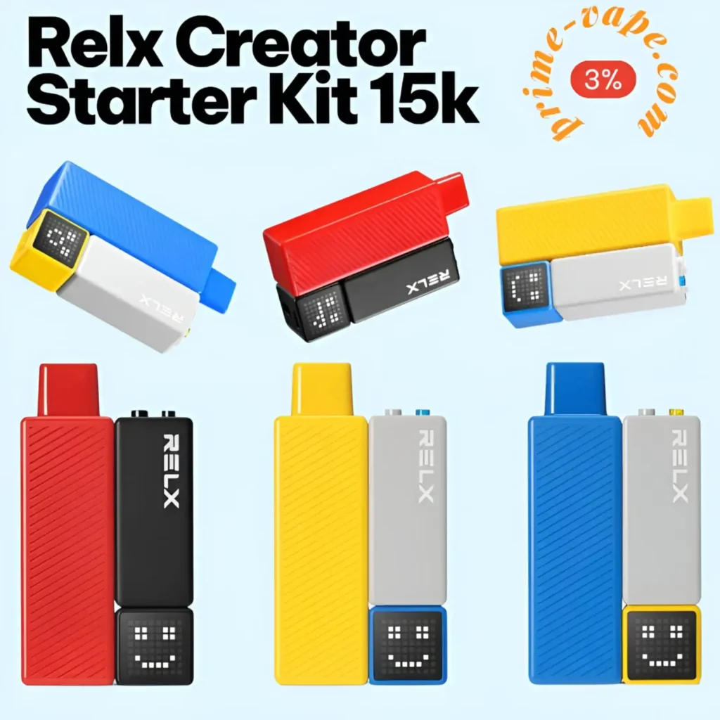 Relx Creator Starter Kit 15000 Puffs Unique Vape Device – Dubai UAE