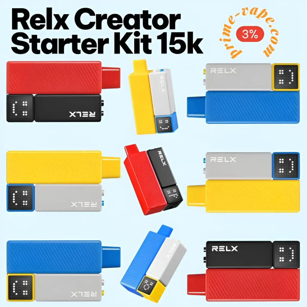 Relx Creator Starter Kit 15000 Puffs Unique Vape Device – Dubai UAE