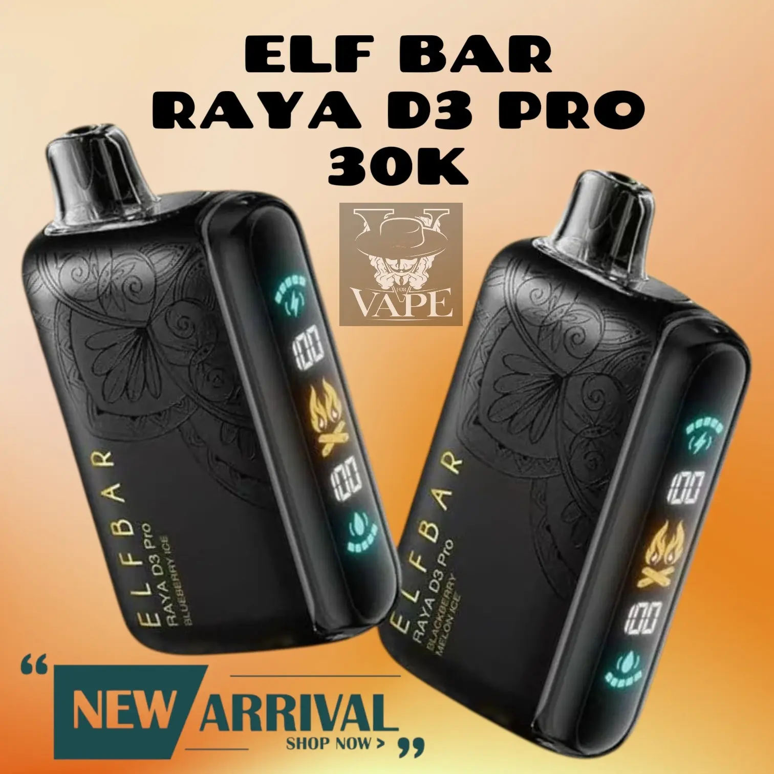 Elf Bar Raya D3 Pro 30000 Puffs Authentic Vape Pod - Dubai UAE