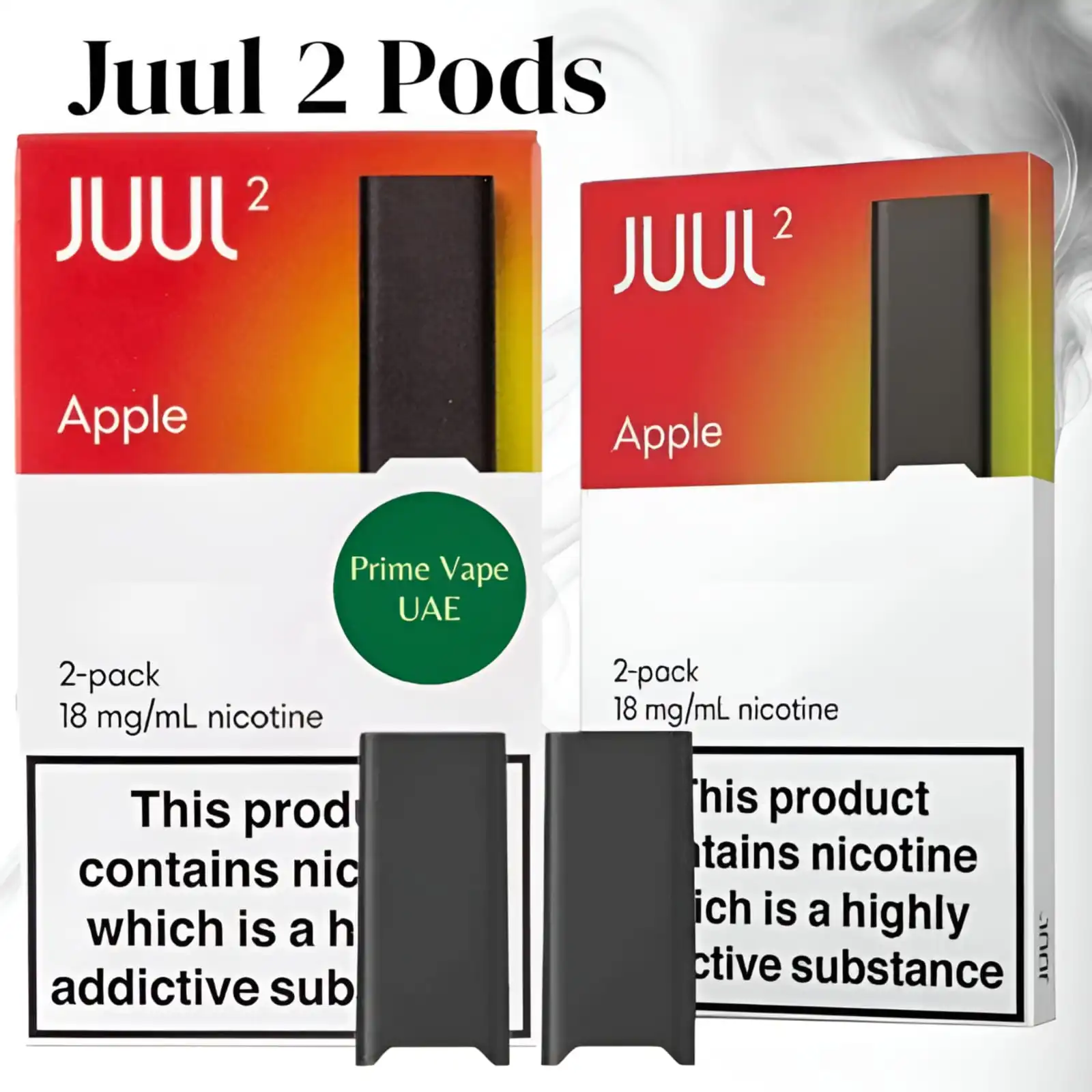 Juul 2 Pods Apple Flavor | 18mg Salt Nicotine - Dubai UAE