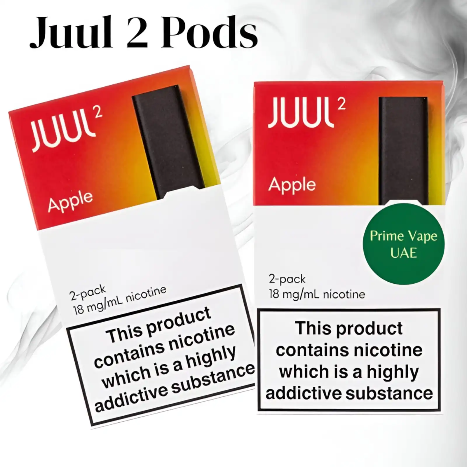 Juul 2 Pods Apple Flavor | 18mg Salt Nicotine - Dubai UAE