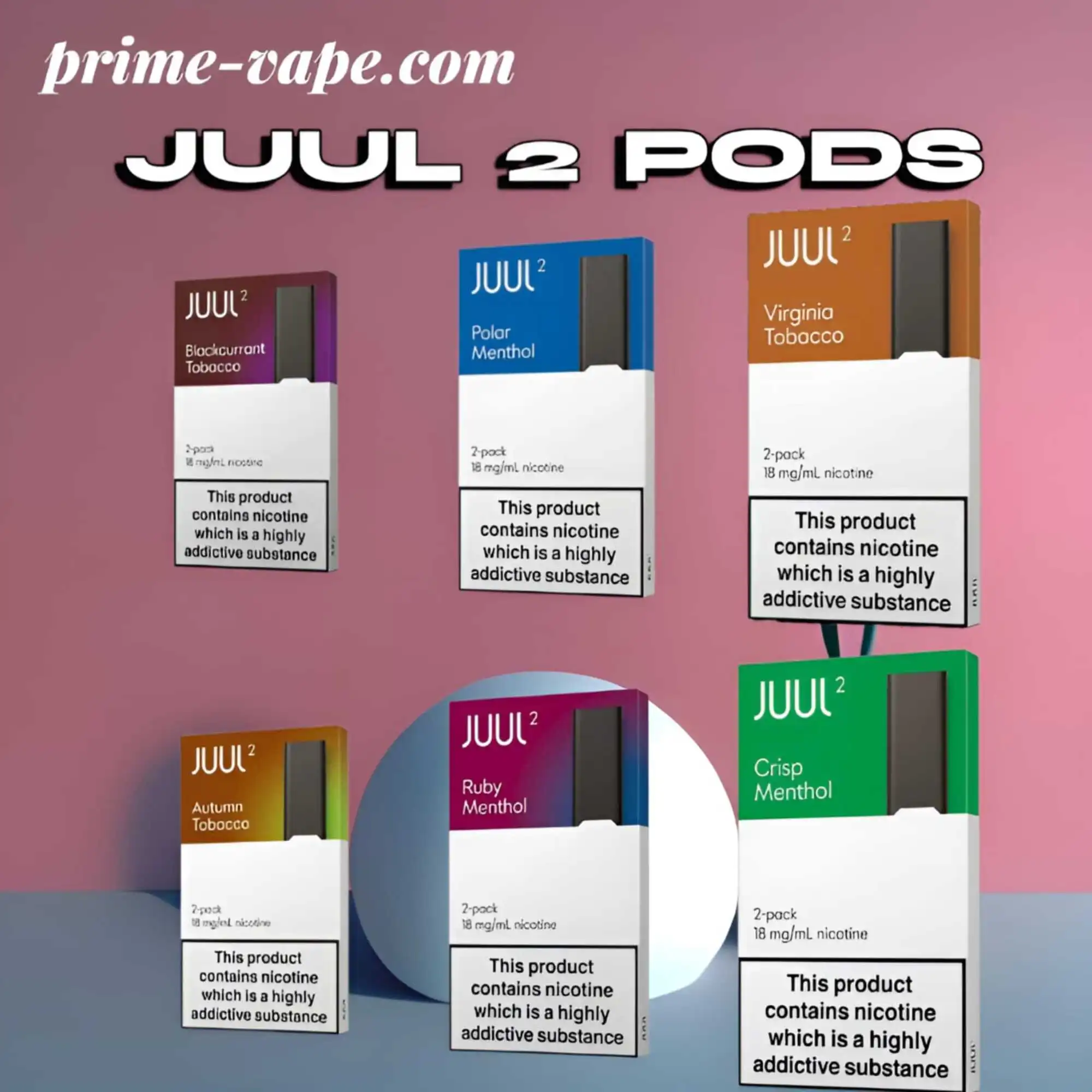 JUUL 2 Pods 18mg Nicotine in Dubai UAE | Exceptinal Flavors
