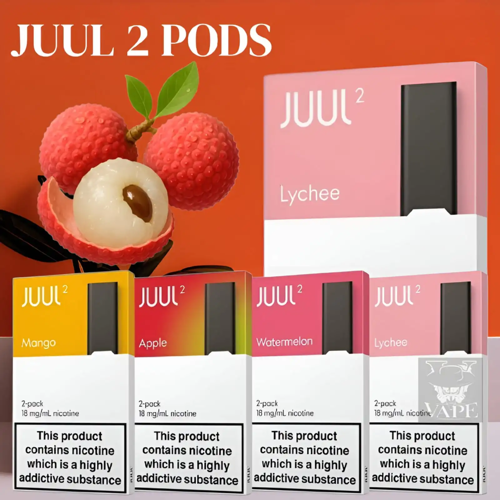 Juul 2 Pods Lychee Flavor Smooth Satisfaction in Dubai UAE