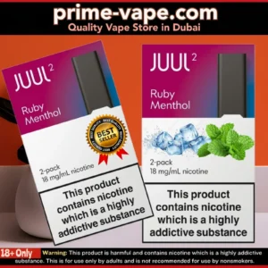 Juul 2 Pods Ruby Menthol Flavor 18MG | Best Offer - Dubai UAE