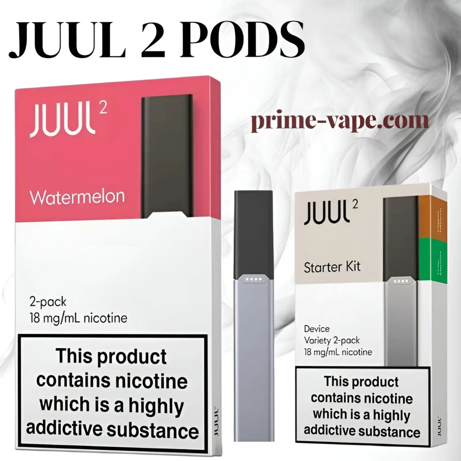 Juul 2 Pods Watermelon Flavor 2 in 1 Pack - Dubai UAE