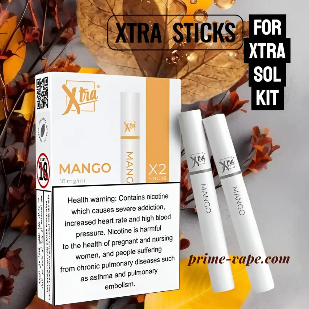 Xtra Sticks Flavor Extract 18MG Nicotine for Xtra SOL Kit - UAE