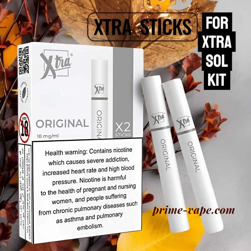 Xtra Sticks Flavor Extract 18MG Nicotine for Xtra SOL Kit - UAE