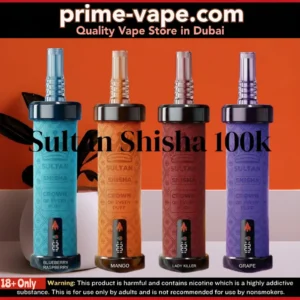 Xtra Sultan 100k Puffs DTL Shisha 2MG Disposable Vape in Dubai UAE