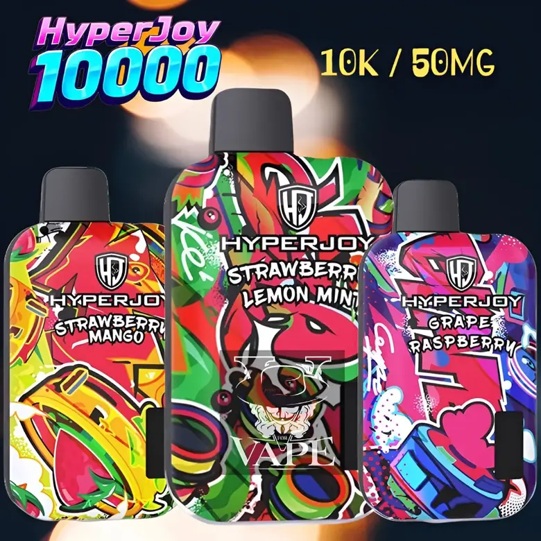 Hyperjoy 10k Disposable Vape 50mg (5%) Nicotine – 10000 Puffs
