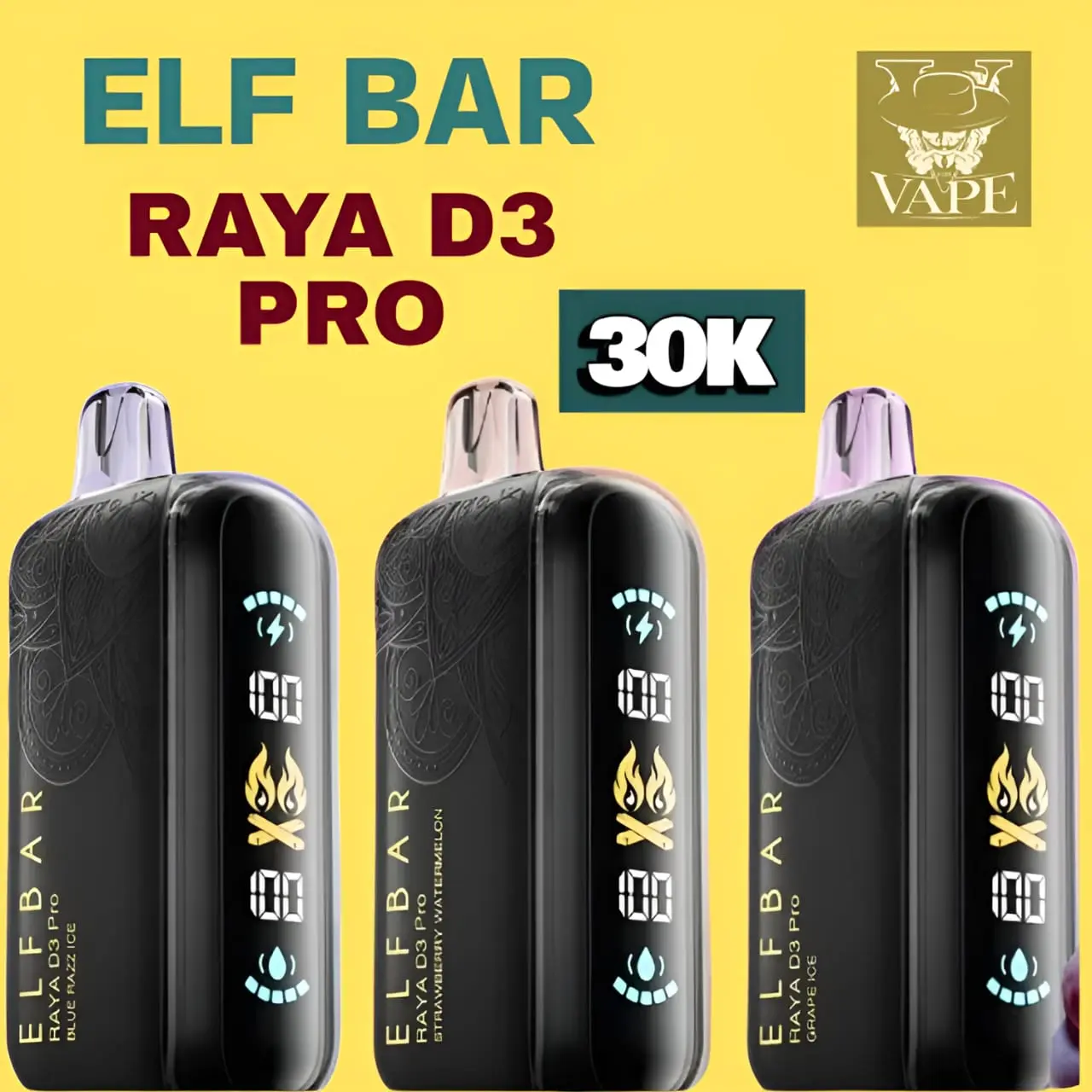 New Elf Bar Raya D3 Pro 30k Vape Kit | Elfbar 30000 Puffs - UAE