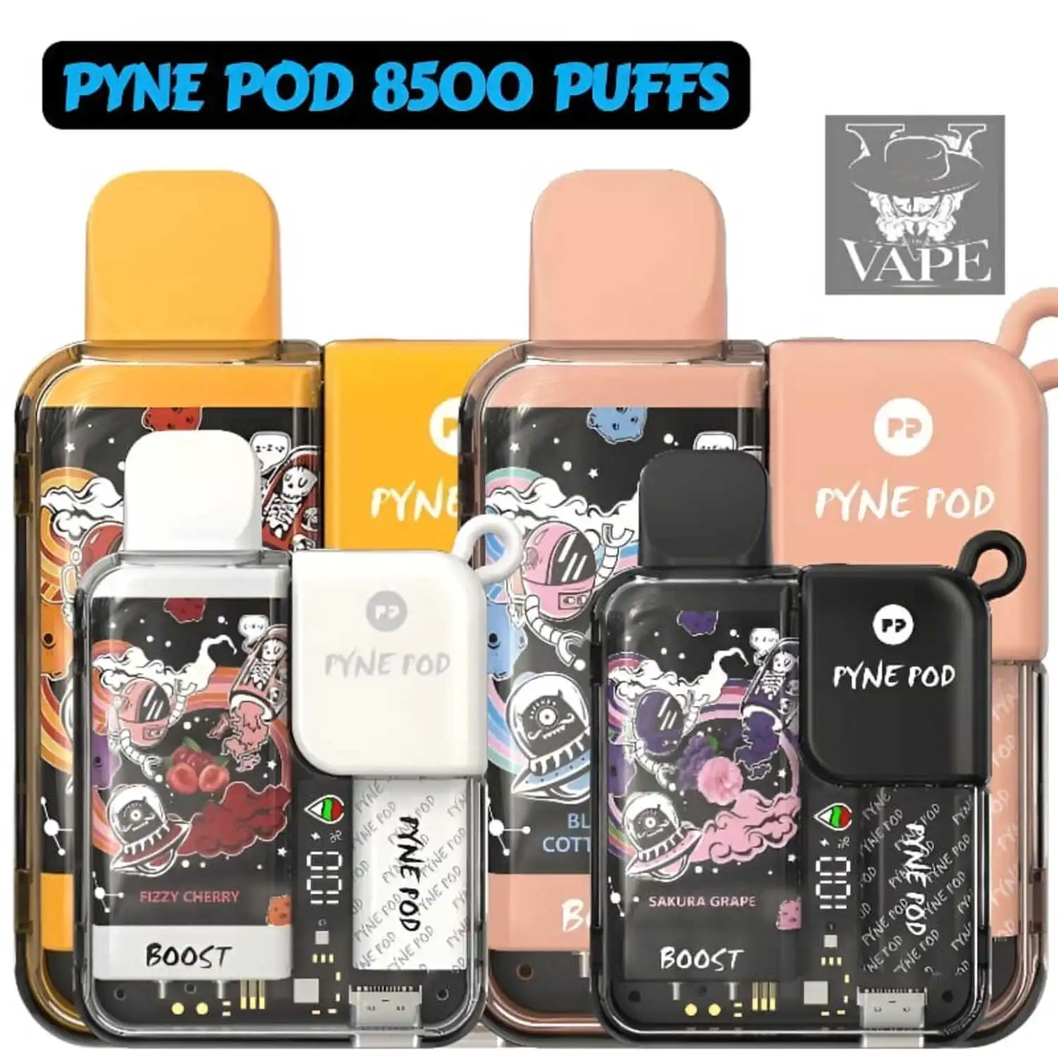 Pyne Pod Boost 8500 Puffs 5% Nicotine Vape Kit 50 MG - Dubai UAE