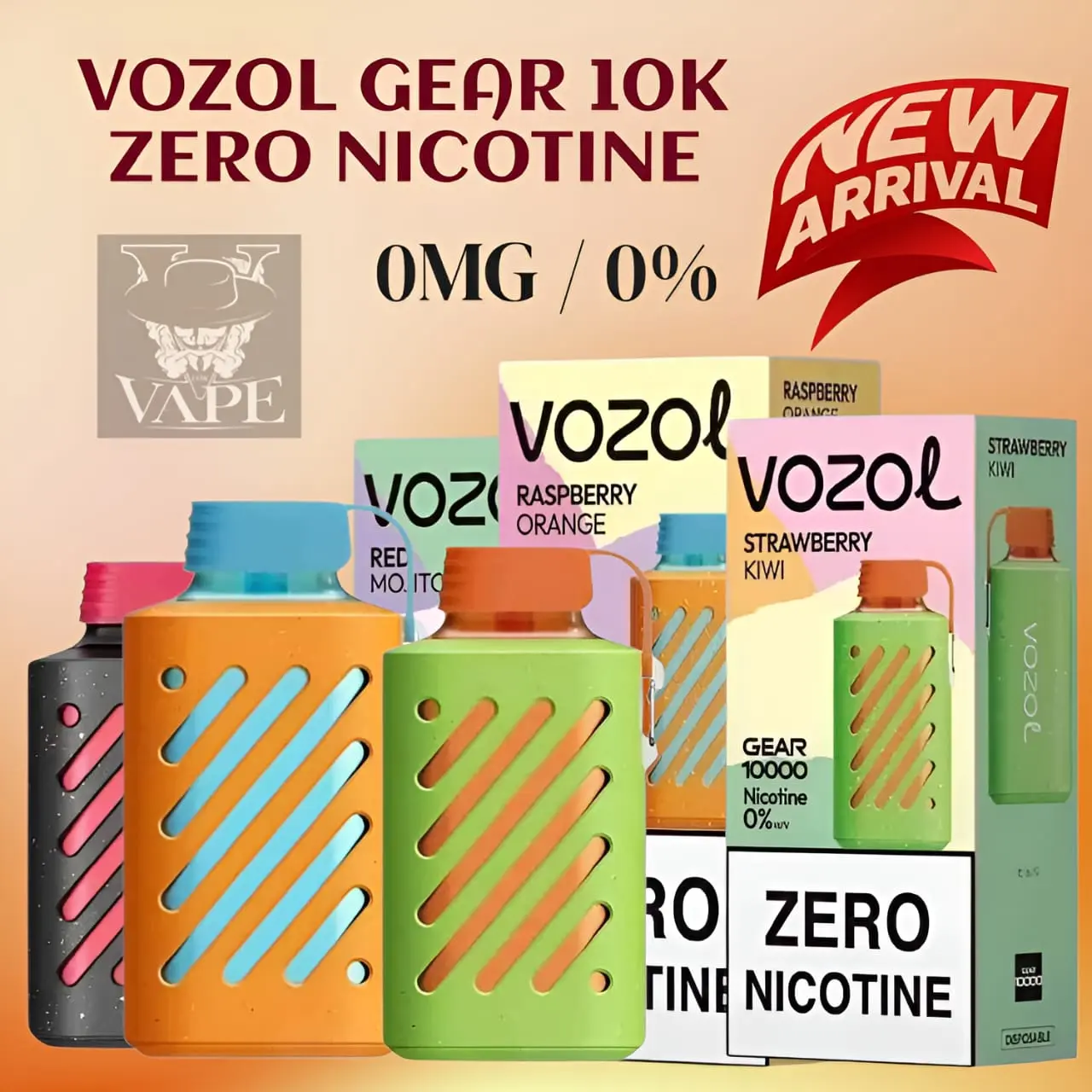Vozol Gear Zero Nicotine 10000 Puffs Disposable Vape – UAE