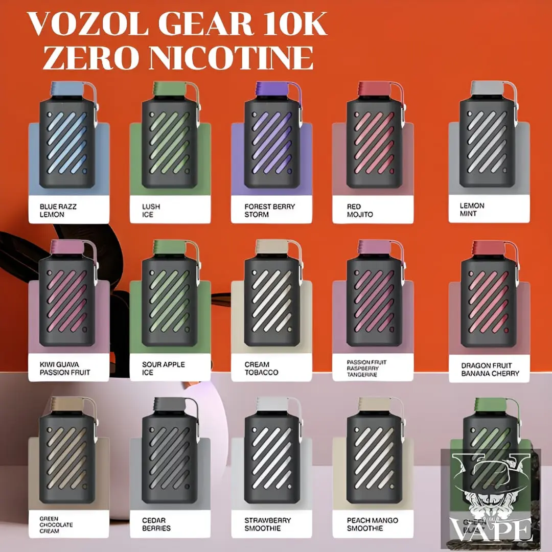 Vozol Zero Nicotine 10000 Puffs Vape Gear 10k 0MG - Best Buy