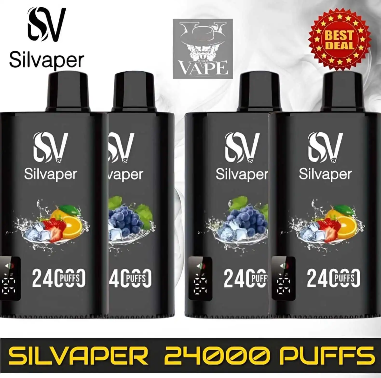 Silvaper 24000 Puffs Vape Kit 24k 20MG Disposable Pod - Dubai