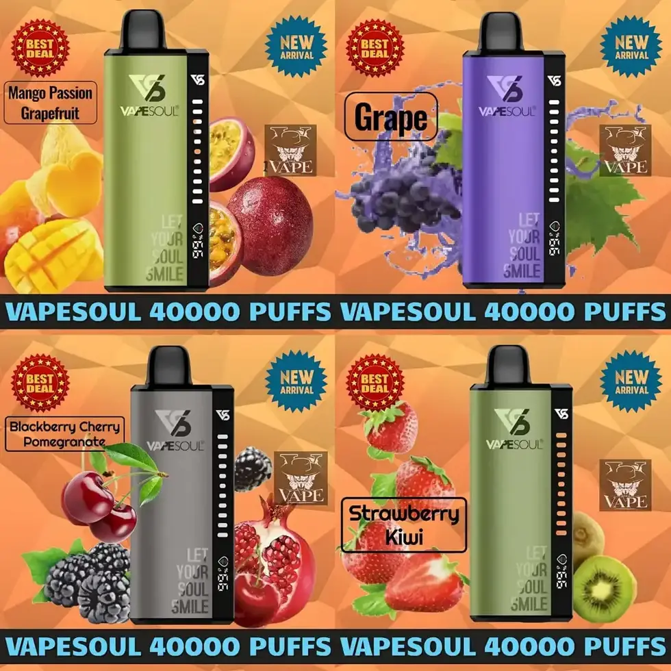 Vapesoul 40000 Puffs Disposable Vape Perfect 40k in Dubai UAE