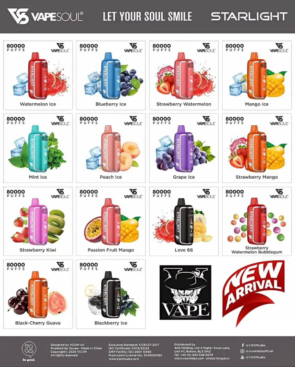 Vapesoul Starlight 80000 Puffs Disposable Vape 80k in Dubai UAE